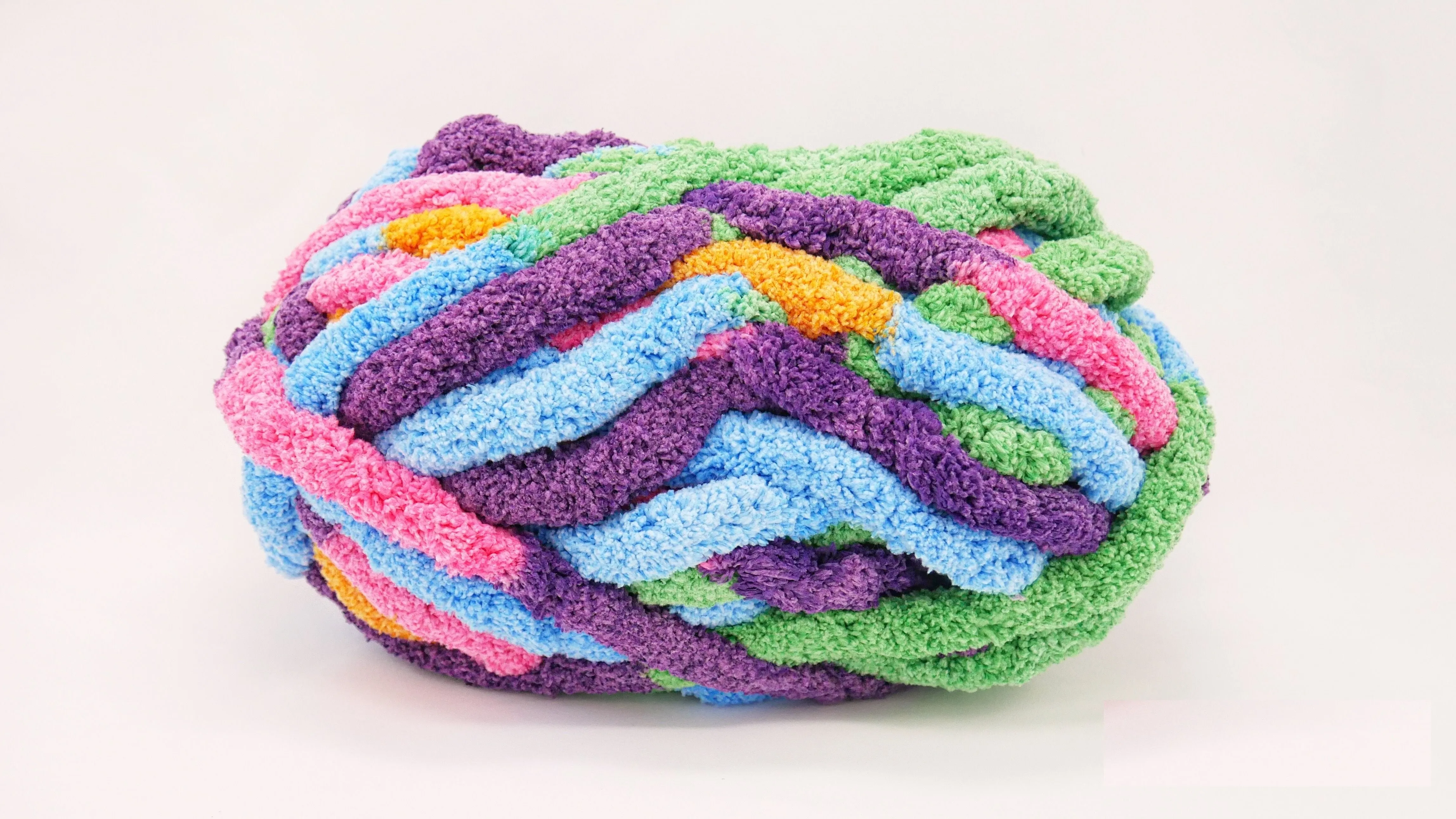 Variegated Chunky chenille yarn