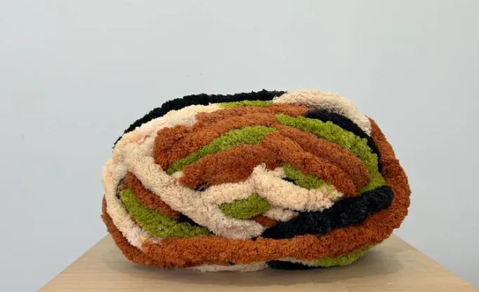 Variegated Chunky chenille yarn