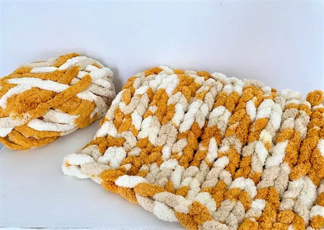 Variegated Chunky chenille yarn