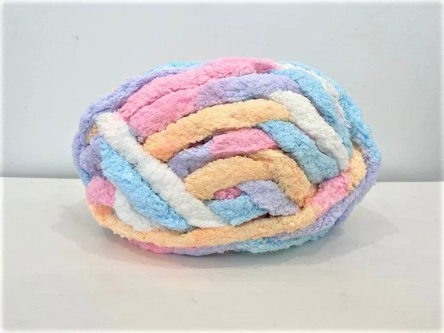 Variegated Chunky chenille yarn