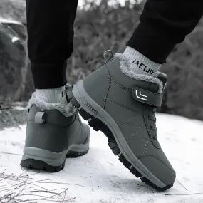 Winter Hiking Boots - Superior Slip Resistant, Thermal Insulated, Windproof, and Faux Fur Lined - Mens Snow Boots for Cold Weather