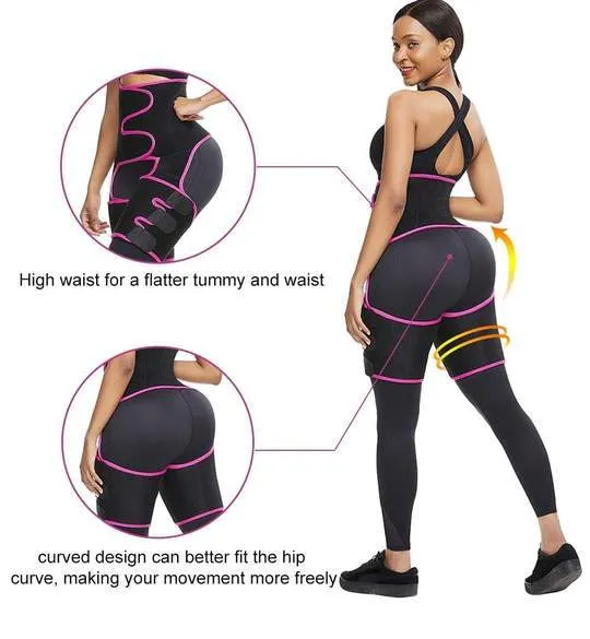 Women's 3-in-1 Neoprene Waist Trainer - Sculpt Your Waist & Booty Easily